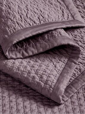 Boll & Branch Signature Textured Stitch in Plum. Luxury! NWT! Twin/Twin XL